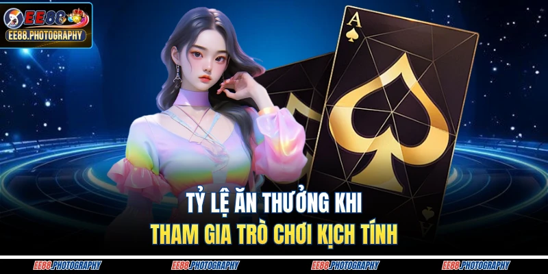 Tỷ lệ ăn thưởng khi tham gia trò chơi kịch tính